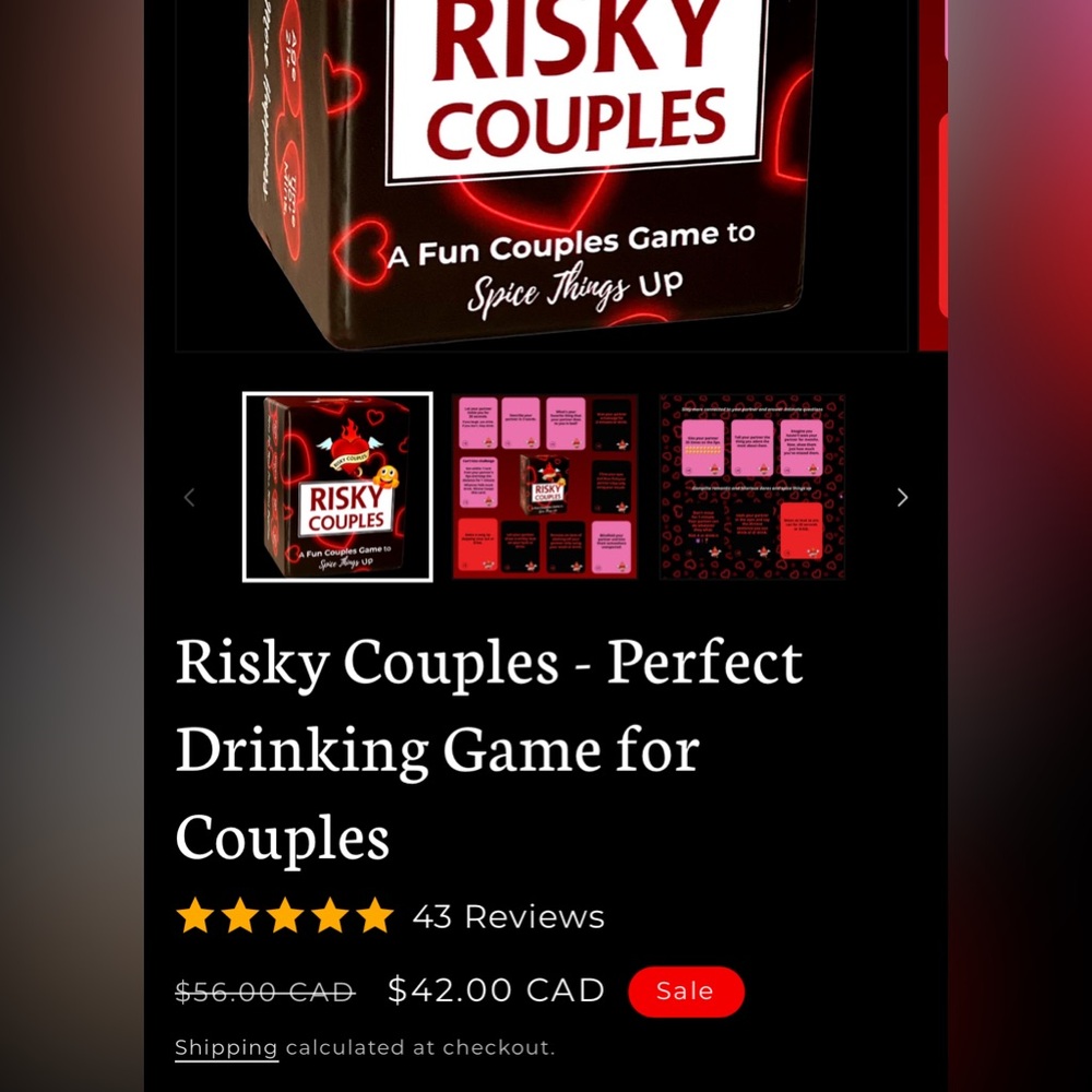 Couples Card Game